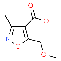 ChemSpider 2D Image | 5-(Methoxymethyl)-3-methylisoxazole-4-carboxylic acid | C7H9NO4