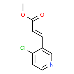 ChemSpider 2D Image | (E)-Methyl 3-(4-chloropyridin-3-yl)acrylate | C9H8ClNO2