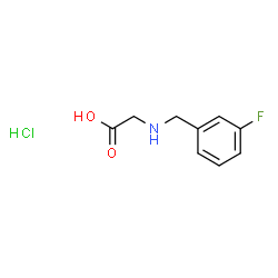 ChemSpider 2D Image | N-(3-Fluorobenzyl)glycine hydrochloride (1:1) | C9H11ClFNO2