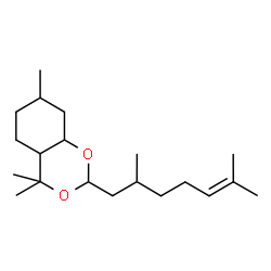 ChemSpider 2D Image | p-menthane-3,8-diol citronellal acetal | C20H36O2
