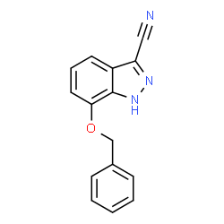 ChemSpider 2D Image | 7-(Benzyloxy)-1H-indazole-3-carbonitrile | C15H11N3O