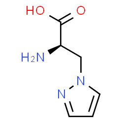 ChemSpider 2D Image | 3-(1H-Pyrazol-1-yl)-D-alanine | C6H9N3O2