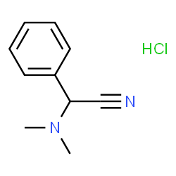 ChemSpider 2D Image | (Dimethylamino)(phenyl)acetonitrile hydrochloride (1:1) | C10H13ClN2