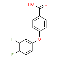 ChemSpider 2D Image | 4-(3,4-Difluorophenoxy)benzoic acid | C13H8F2O3