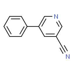ChemSpider 2D Image | 5-Phenylnicotinonitrile | C12H8N2