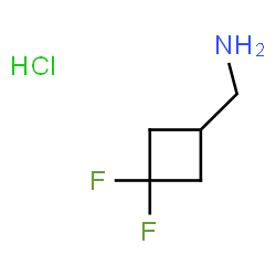ChemSpider 2D Image | (3,3-Difluorocyclobutyl)methanamine hydrochloride | C5H10ClF2N