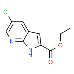 ChemSpider 2D Image | Ethyl 5-chloro-1H-pyrrolo[2,3-b]pyridine-2-carboxylate | C10H9ClN2O2