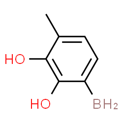 ChemSpider 2D Image | 3-Boryl-6-methyl-1,2-benzenediol | C7H9BO2
