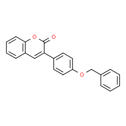 ChemSpider 2D Image | 3-[4-(Benzyloxy)phenyl]-2H-chromen-2-one | C22H16O3