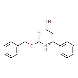 ChemSpider 2D Image | Benzyl [(1R)-3-hydroxy-1-phenylpropyl]carbamate | C17H19NO3