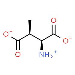 ChemSpider 2D Image | (2S,3S)-2-Ammonio-3-methylsuccinate | C5H8NO4