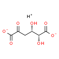 ChemSpider 2D Image | L-threo-2-Hexulosaric acid, 3-deoxy-, hydrogen salt | C6H7O7