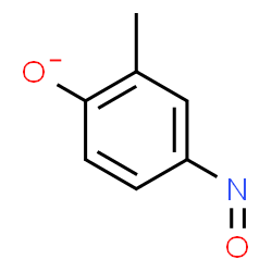 ChemSpider 2D Image | 2-Methyl-4-nitrosophenolate | C7H6NO2