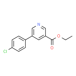 ChemSpider 2D Image | Ethyl 5-(4-chlorophenyl)nicotinate | C14H12ClNO2