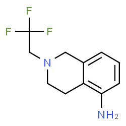 ChemSpider 2D Image | 2-(2,2,2-Trifluoroethyl)-1,2,3,4-tetrahydro-5-isoquinolinamine | C11H13F3N2