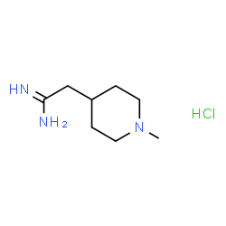 ChemSpider 2D Image | 2-(1-methylpiperidin-4-yl)ethanimidamide hydrochloride | C8H18ClN3