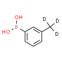 ChemSpider 2D Image | [3-(~2~H_3_)Methylphenyl]boronic acid | C7H6D3BO2
