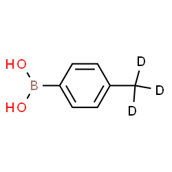 ChemSpider 2D Image | [4-(~2~H_3_)Methylphenyl]boronic acid | C7H6D3BO2