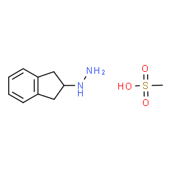 ChemSpider 2D Image | 2,3-Dihydro-1H-inden-2-ylhydrazine mesylate | C10H16N2O3S