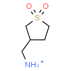 ChemSpider 2D Image | (1,1-Dioxidotetrahydro-3-thiophenyl)methanaminium | C5H12NO2S