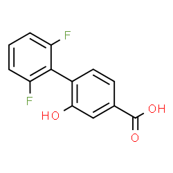 ChemSpider 2D Image | 2',6'-Difluoro-2-hydroxy-4-biphenylcarboxylic acid | C13H8F2O3