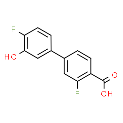 ChemSpider 2D Image | 3,4'-Difluoro-3'-hydroxy-4-biphenylcarboxylic acid | C13H8F2O3