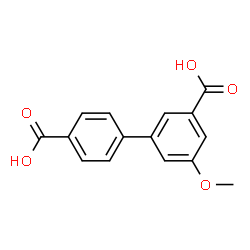 ChemSpider 2D Image | 5-Methoxy-3,4'-biphenyldicarboxylic acid | C15H12O5