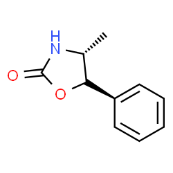 ChemSpider 2D Image | (4R,5S)-4-Methyl-5-phenyl-1,3-oxazolidin-2-one | C10H11NO2