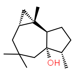 ChemSpider 2D Image | (1aR,4aS,5S,7aR,7bS)-3,3,5,7b-Tetramethyldecahydro-4aH-cyclopropa[e]azulen-4a-ol | C15H26O