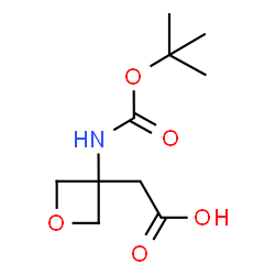ChemSpider 2D Image | 2-(3-((TERT-BUTOXYCARBONYL)AMINO)OXETAN-3-YL)ACETIC ACID | C10H17NO5