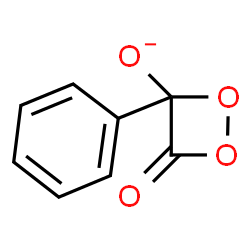ChemSpider 2D Image | 4-Oxo-3-phenyl-1,2-dioxetan-3-olate | C8H5O4