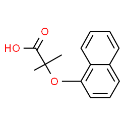 ChemSpider 2D Image | 2-Methyl-2-(1-naphthyloxy)propanoic acid | C14H14O3