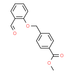 ChemSpider 2D Image | Methyl 4-((2-formylphenoxy)methyl)benzoate | C16H14O4