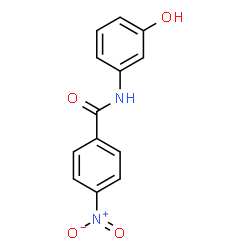 ChemSpider 2D Image | N-(3-Hydroxyphenyl)-4-nitrobenzamide | C13H10N2O4