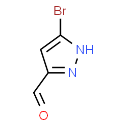 ChemSpider 2D Image | 5-Bromo-1H-pyrazole-3-carbaldehyde | C4H3BrN2O