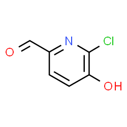 ChemSpider 2D Image | 6-Chloro-5-hydroxy-2-pyridinecarbaldehyde | C6H4ClNO2
