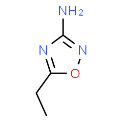ChemSpider 2D Image | 5-Ethyl-1,2,4-oxadiazol-3-amine | C4H7N3O