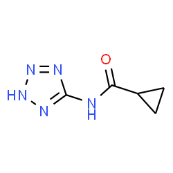 ChemSpider 2D Image | N-(2H-Tetrazol-5-yl)cyclopropanecarboxamide | C5H7N5O