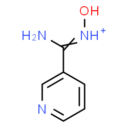ChemSpider 2D Image | Amino-N-hydroxy3-pyridinylmethaniminium | C6H8N3O