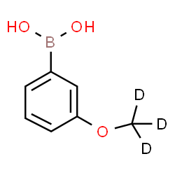 ChemSpider 2D Image | {3-[(~2~H_3_)Methyloxy]phenyl}boronic acid | C7H6D3BO3