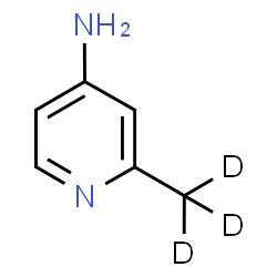 ChemSpider 2D Image | 2-(~2~H_3_)Methyl-4-pyridinamine | C6H5D3N2