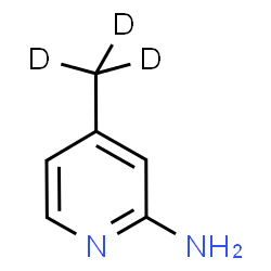 ChemSpider 2D Image | 4-(~2~H_3_)Methyl-2-pyridinamine | C6H5D3N2