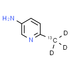 ChemSpider 2D Image | 6-(~13~C,~2~H_3_)Methyl-3-pyridinamine | C513CH5D3N2