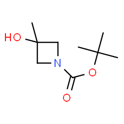 ChemSpider 2D Image | tert-butyl 3-hydroxy-3-methylazetidine-1-carboxylate | C9H17NO3