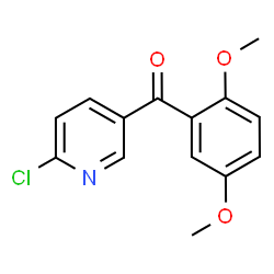 ChemSpider 2D Image | 2-Chloro-5-(2,5-dimethoxybenzoyl)pyridine | C14H12ClNO3