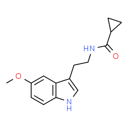 ChemSpider 2D Image | N-(2-(5-Methoxy-1H-indol-3-yl)ethyl)cyclopropanecarboxamide | C15H18N2O2