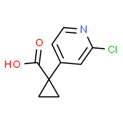 ChemSpider 2D Image | 1-(2-Chloro-4-pyridinyl)cyclopropanecarboxylic acid | C9H8ClNO2