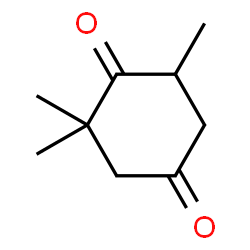 ChemSpider 2D Image | 2,2,6-Trimethyl-1,4-cyclohexanedione | C9H14O2