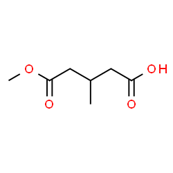 ChemSpider 2D Image | Monomethyl 3-Methylglutarate | C7H12O4