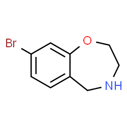 ChemSpider 2D Image | 8-Bromo-2,3,4,5-tetrahydro-1,4-benzoxazepine | C9H10BrNO